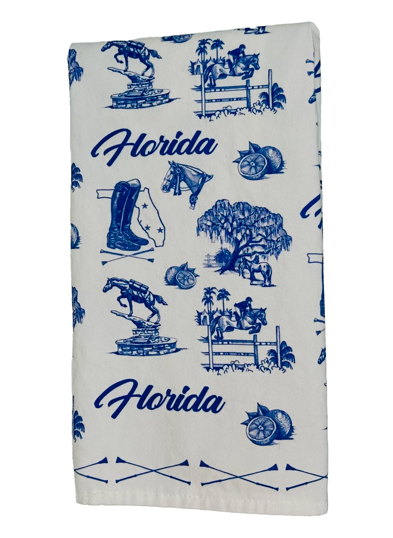 Florida Winter Circuit Tea Towel